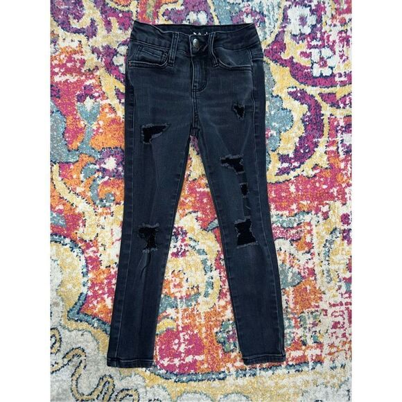 Black Distressed Jeans - Picture 1 of 3